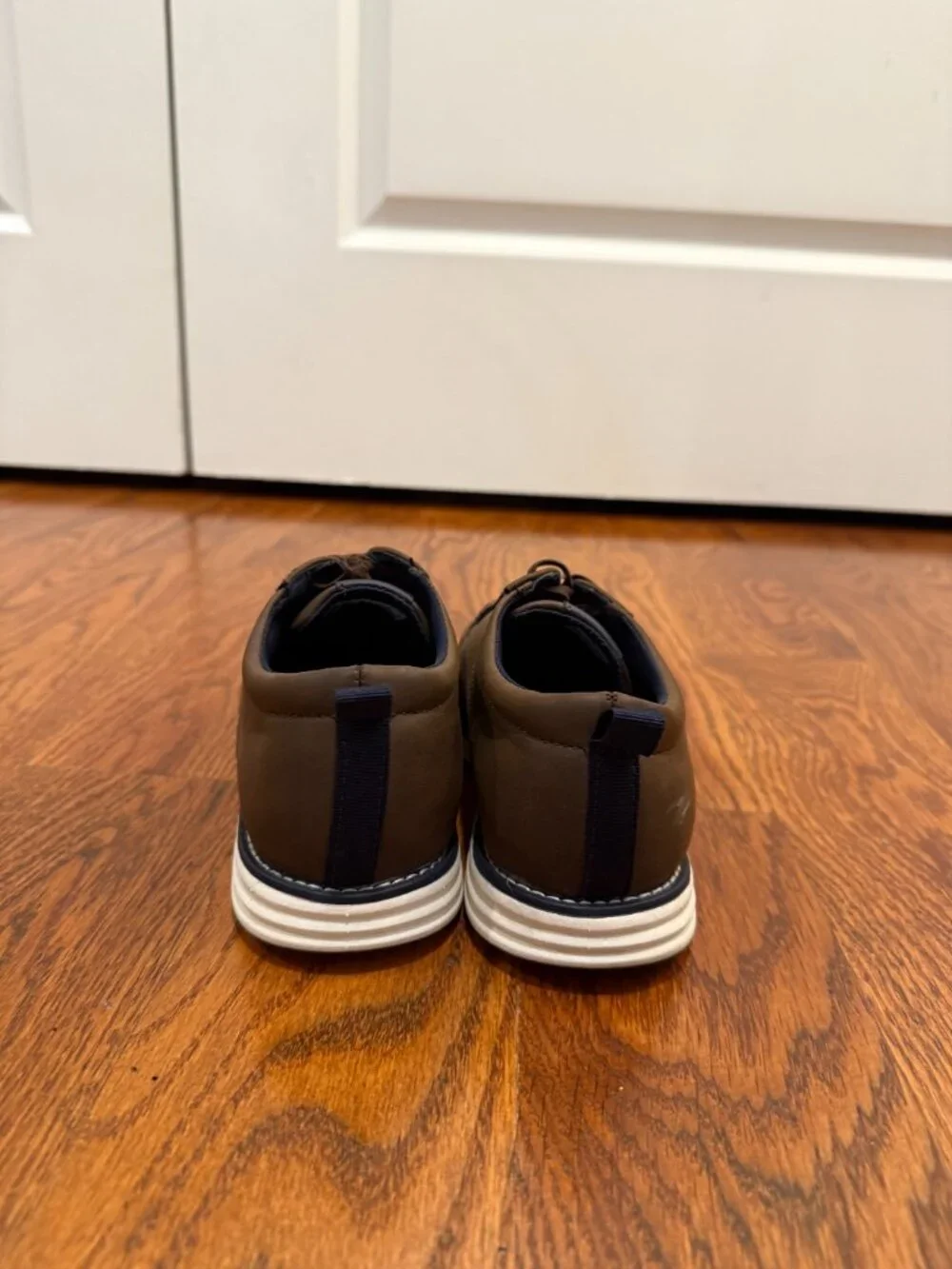 Deer Stags Dapper Jr Boys Brown Dress Shoes Size 3M